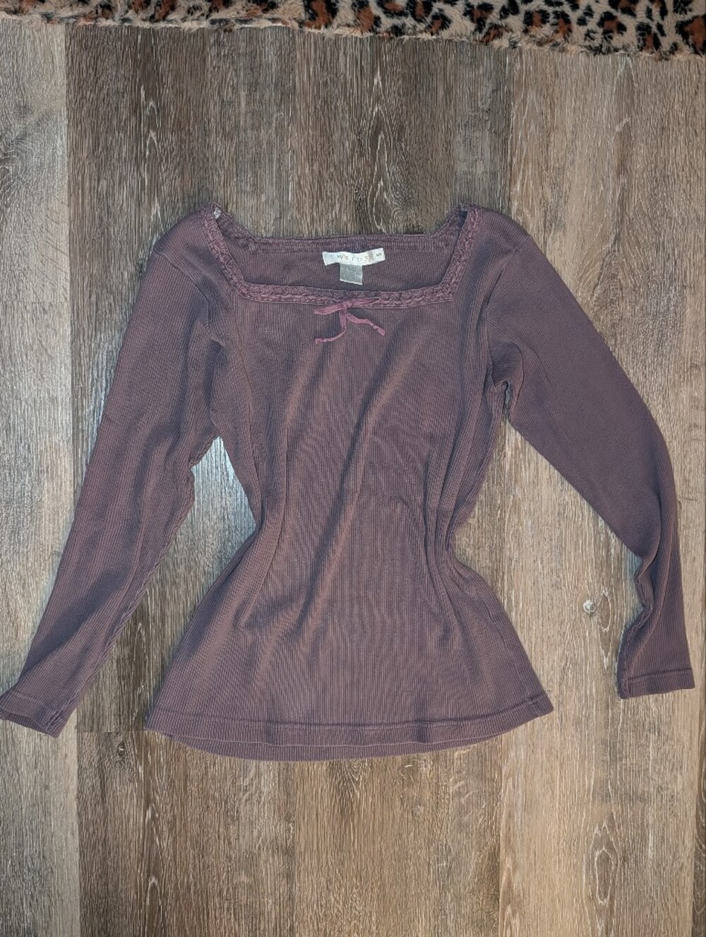 Vintage Whimsigoth Square Neck Long Sleeve